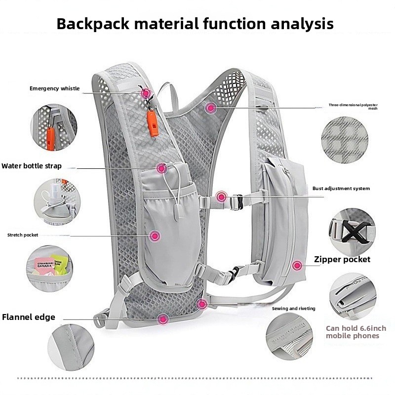Hydration Vest - Running phone bag outdoor hiking vest