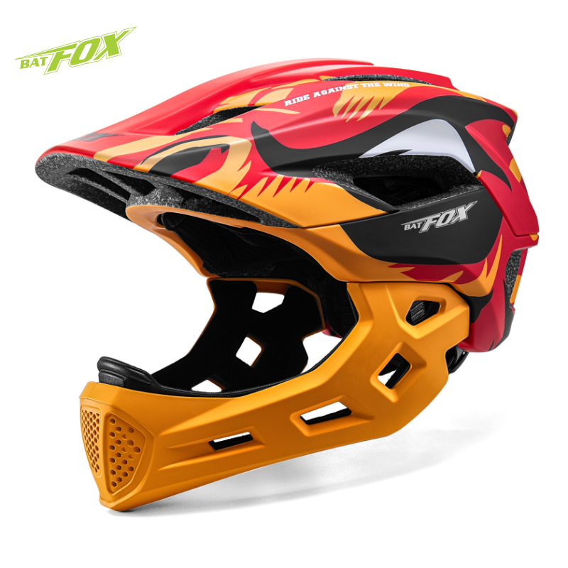 BATFOX Kids Full Face Bike Hel - Running Gear Kids ulasan dan harga