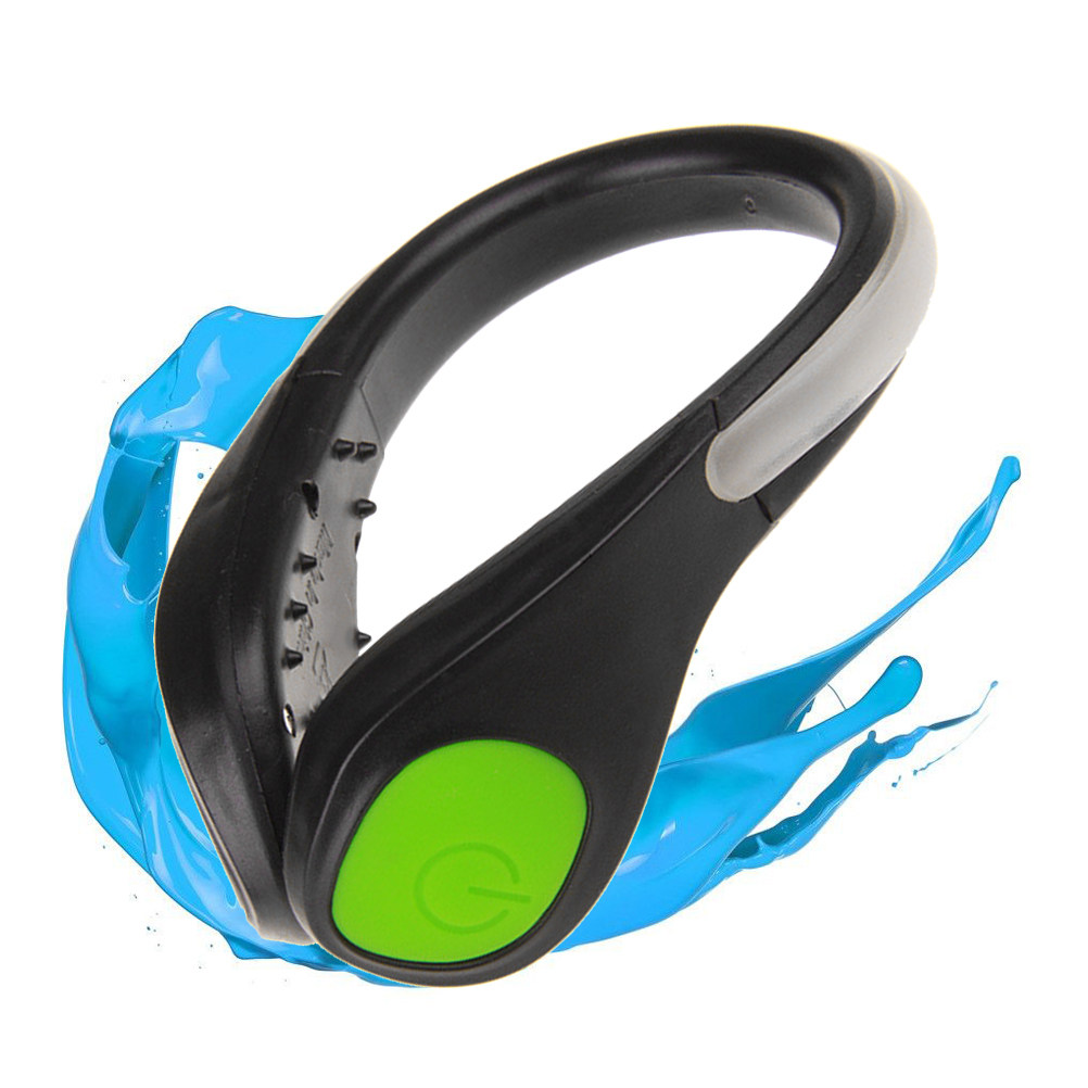 1Pcs LED Shoe Clip Green Light - Running Visibility Gear ulasan dan harga