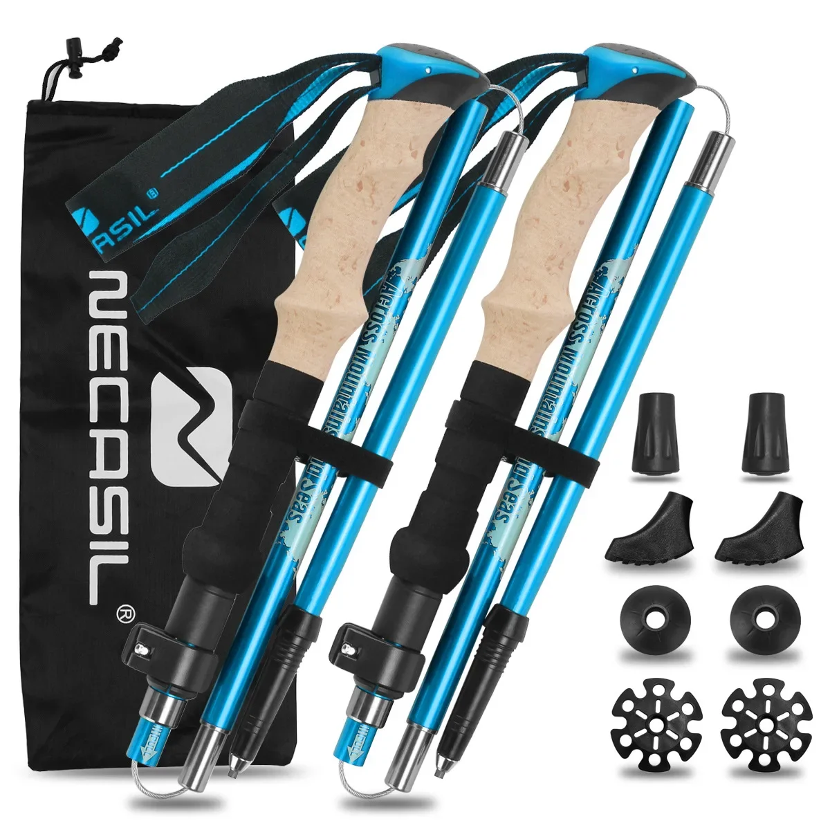 2 Pack Lightweight Foldable Tr - Trekking Pole Carbon ulasan dan harga