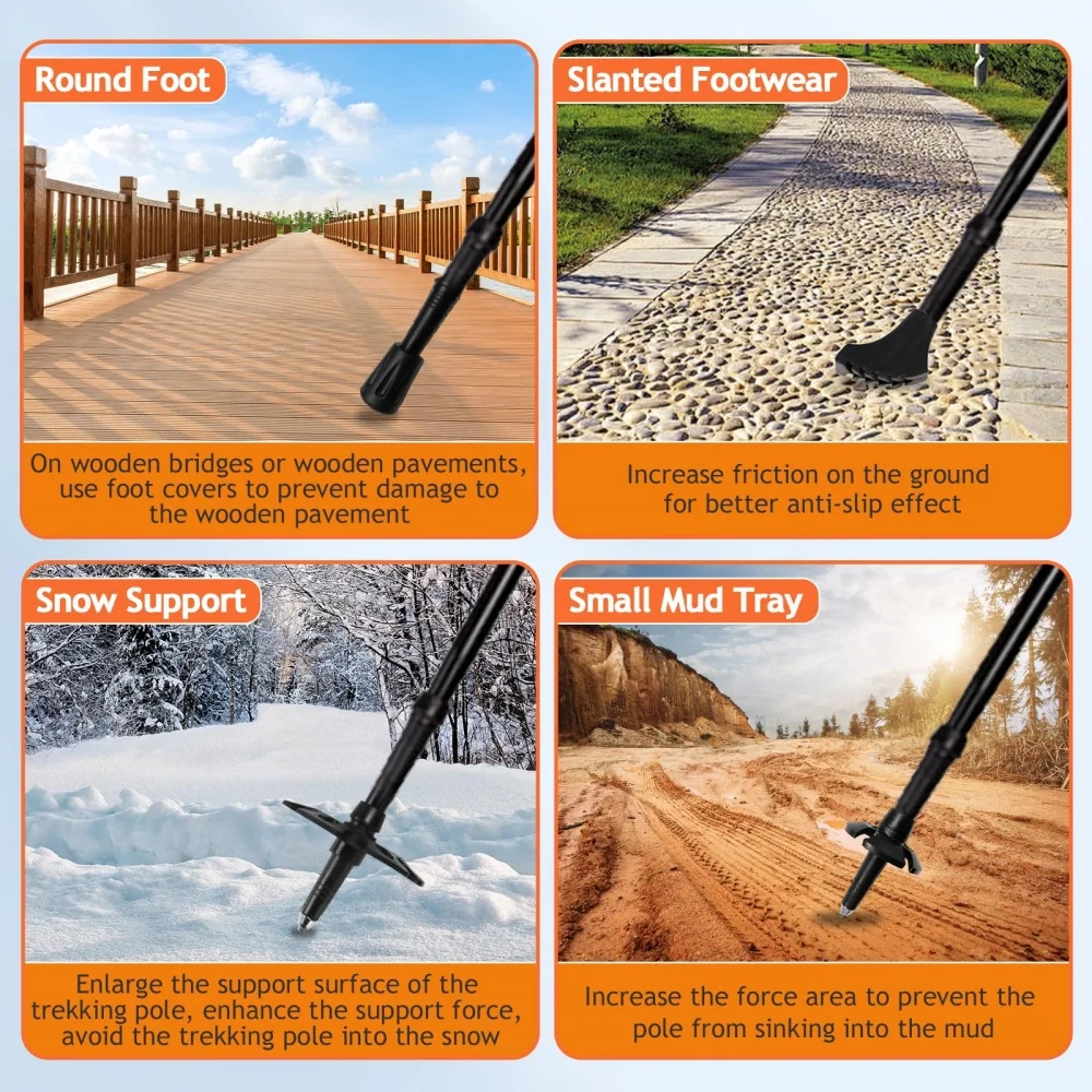 2 Pack Lightweight Foldable Tr - Trekking Pole Carbon ulasan dan harga