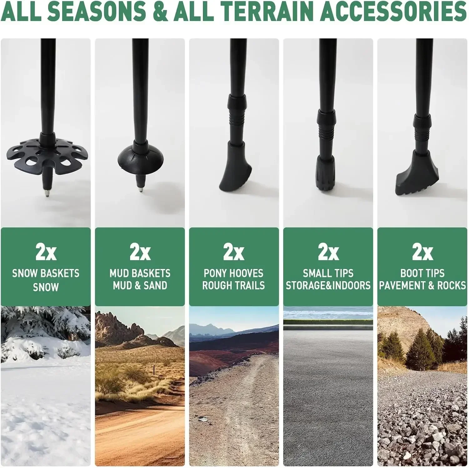 2 Pack Lightweight Foldable Tr - Trekking Pole Carbon ulasan dan harga