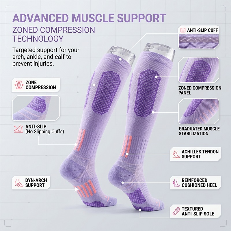 1/6 Pairs Women's Summer Fitne - Sports Socks ulasan dan harga