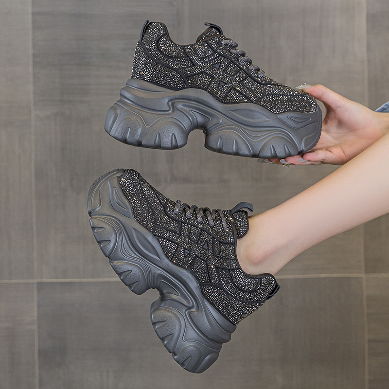 Women's Sneakers Lace-Up High  - Running Shoes Women ulasan dan harga