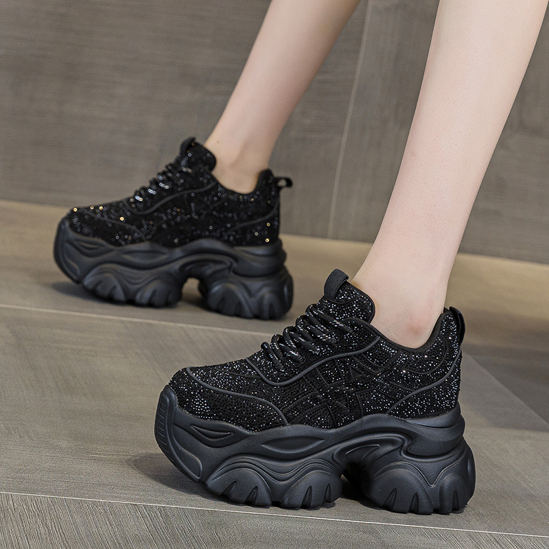 Women's Sneakers Lace-Up High  - Running Shoes Women ulasan dan harga