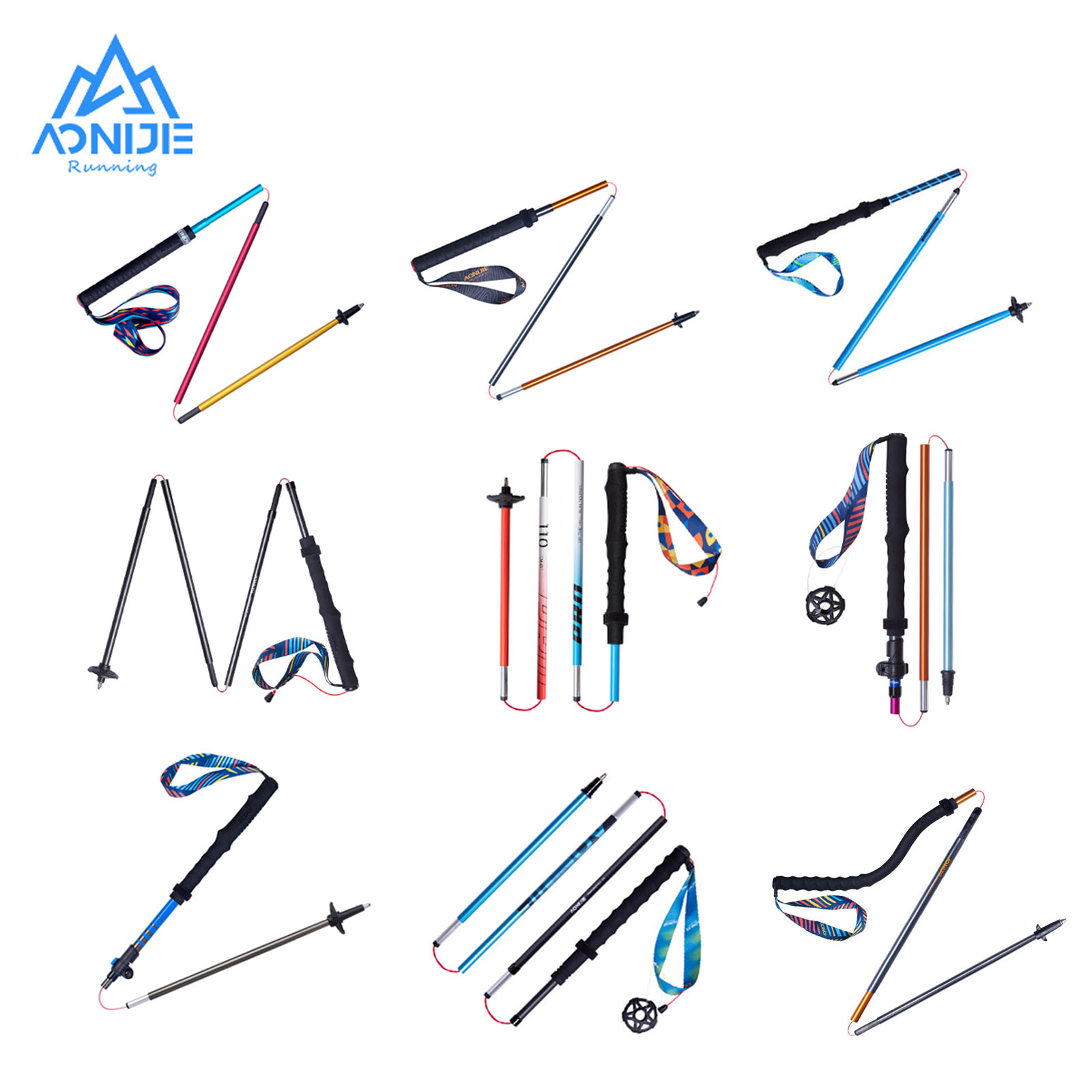 2pcs  AONIJIE All Types of Hik - Trekking Pole Carbon ulasan dan harga