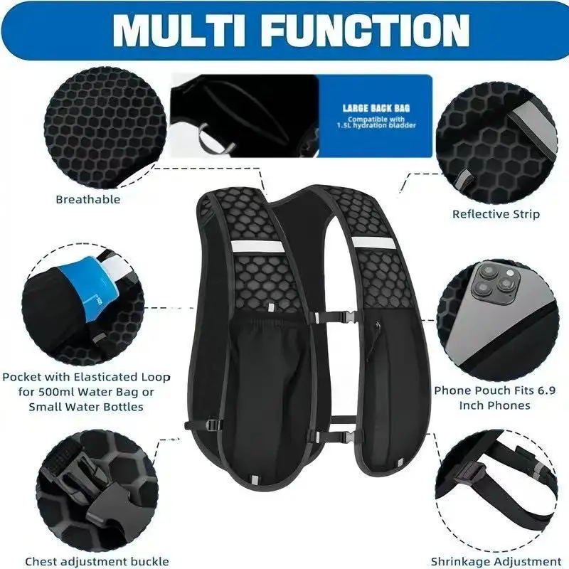 Unisex Water Resistant Breatha - Hydration Vest ulasan dan harga