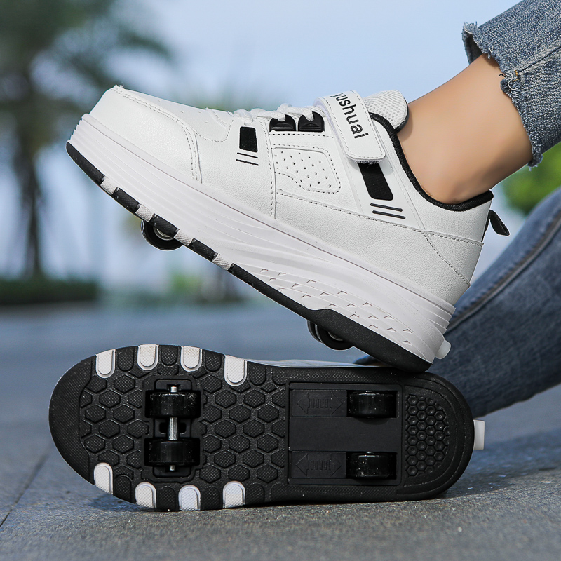 Kids 4‑Wheel Retractable Rolle - Running Shoes Men ulasan dan harga