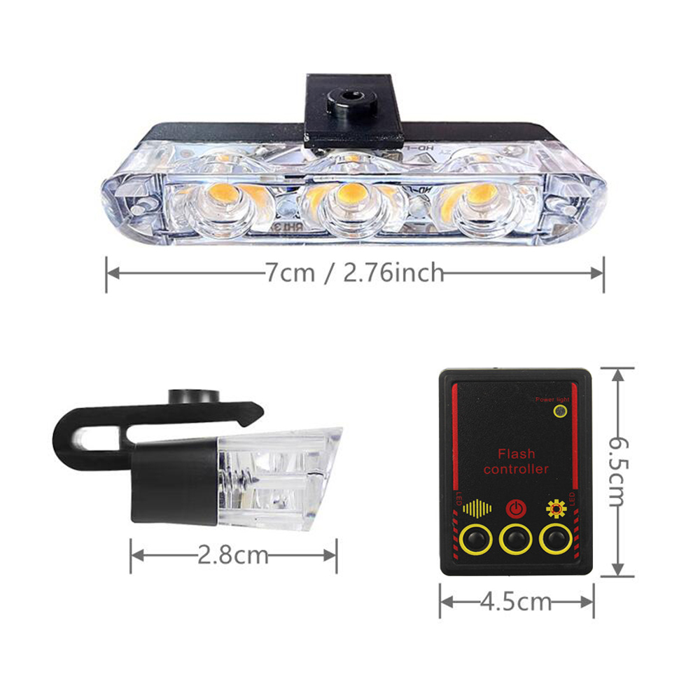 12V Car Grille Strobe Light He - Running Headlamp ulasan dan harga