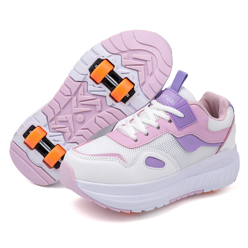 Kids Roller Skates 4 Wheels De - Running Shoes Men ulasan dan harga