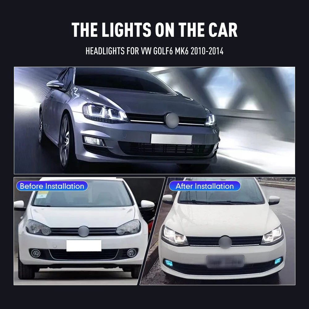 2PCs Car Styling Head Lamp for - Running Headlamp ulasan dan harga