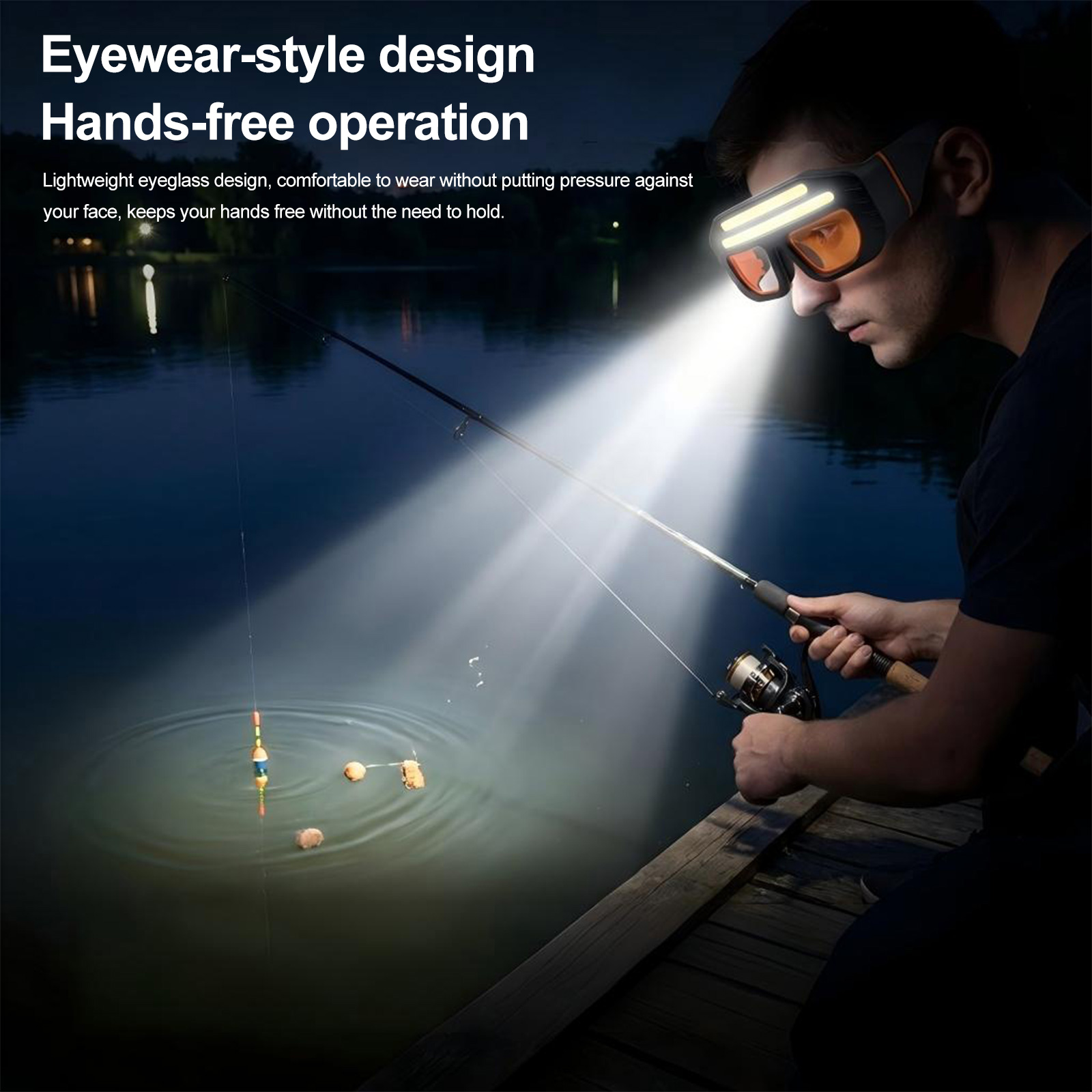 LED COB Double Light Source Pr - Running Headlamp ulasan dan harga