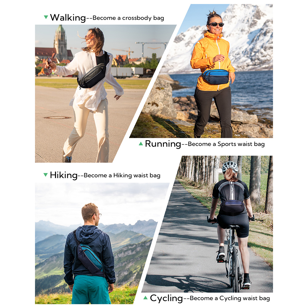 WATERFLY Fanny Pack Waist Bag  - Running Belt ulasan dan harga